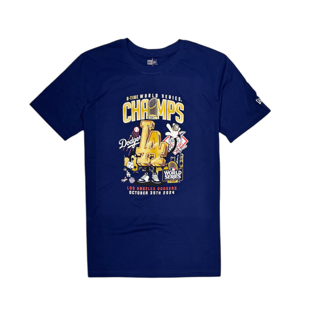 Los Angeles Dodgers 2024 World Series Champions New Era T-Shirt - Royal