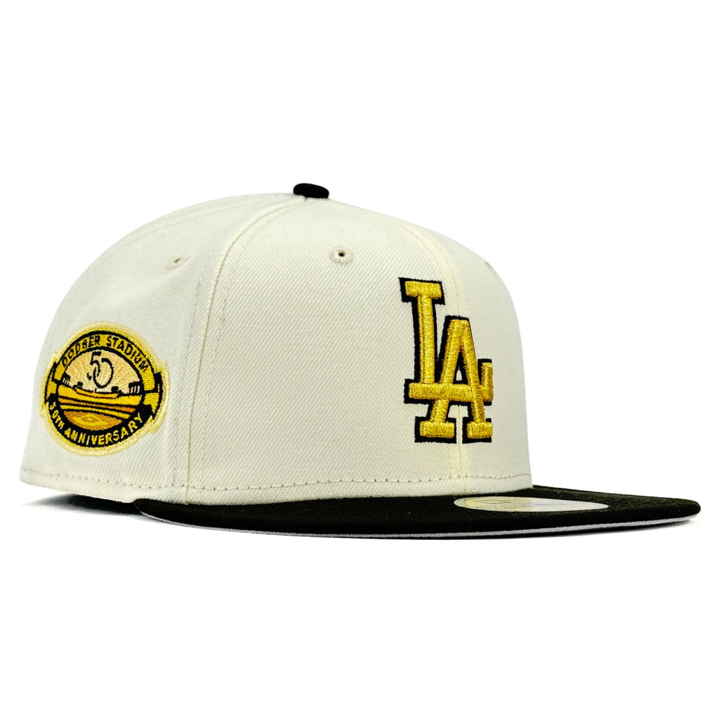 Los Angeles Dodgers City Icon New Era 59Fifty Fitted Hat - Chrome White / Black