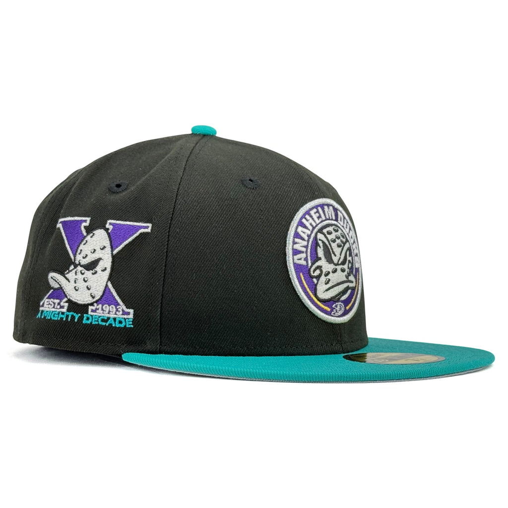 Anaheim Ducks New Era 59Fifty Fitted Hat - Black / Teal