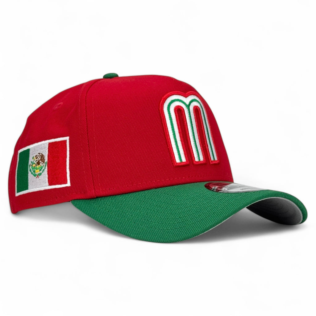 Mexico WBC New Era 9Forty A-Frame Snapback - Red / Kelly Green