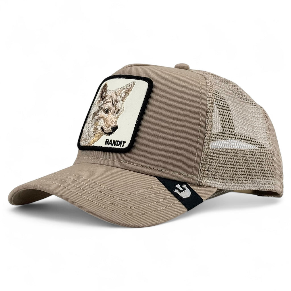 The Bandit Coyote Goorin Bros. Trucker A-Frame Snapback - Taupe