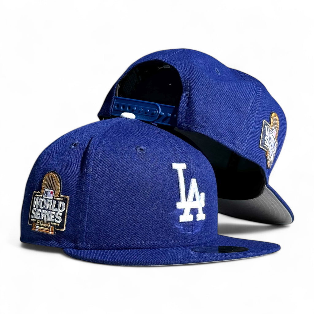 Los Angeles Dodgers New Era 2024 World Series Side Patch 9FIFTY Snapback Hat - Royal