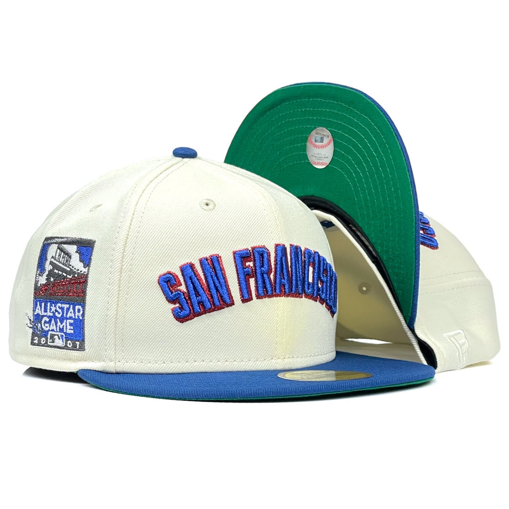 San Francisco Giants 2007 All Star Game "Yay Area Pack" New Era 59FIFTY Fitted Hat - Chrome White / Royal