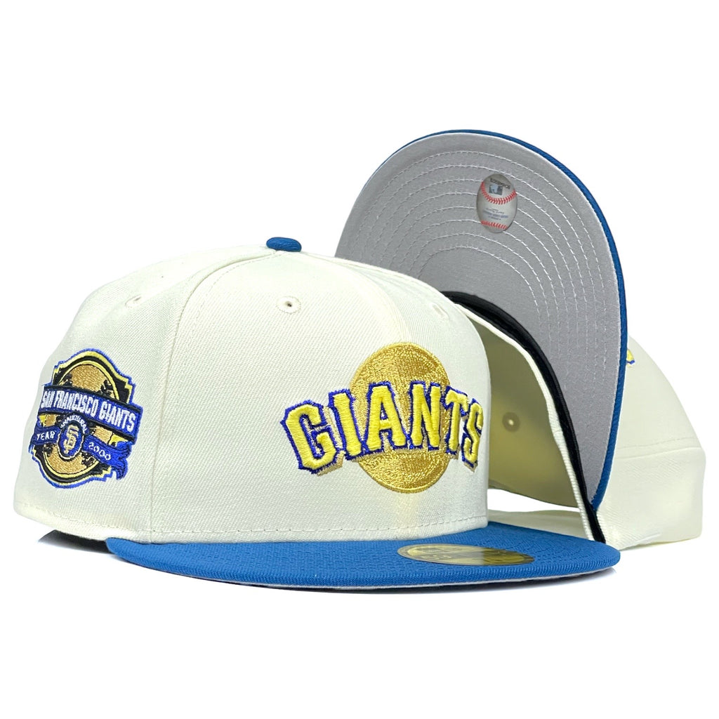San Francisco Giants "Yay Area Pack" New Era 59FIFTY Fitted Hat - Chrome White / Royal