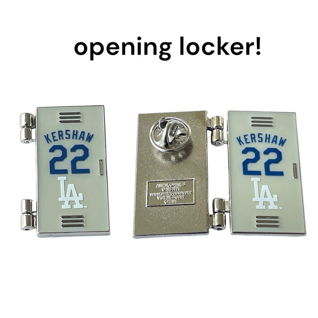 Los Angeles Dodgers Clayton Kershaw Swinging Locker Room Pin