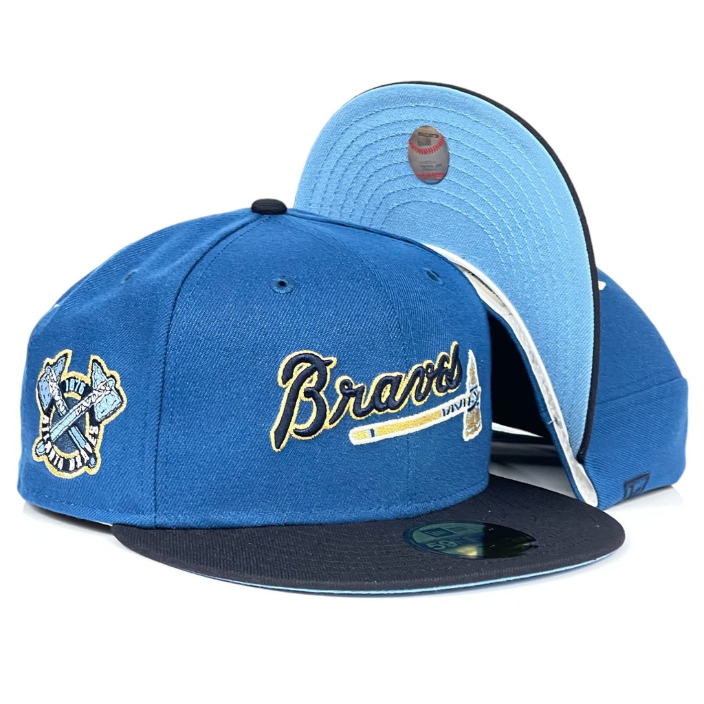 Atlanta Braves Side Patch "Submariner Blue" New Era 59Fifty Fitted