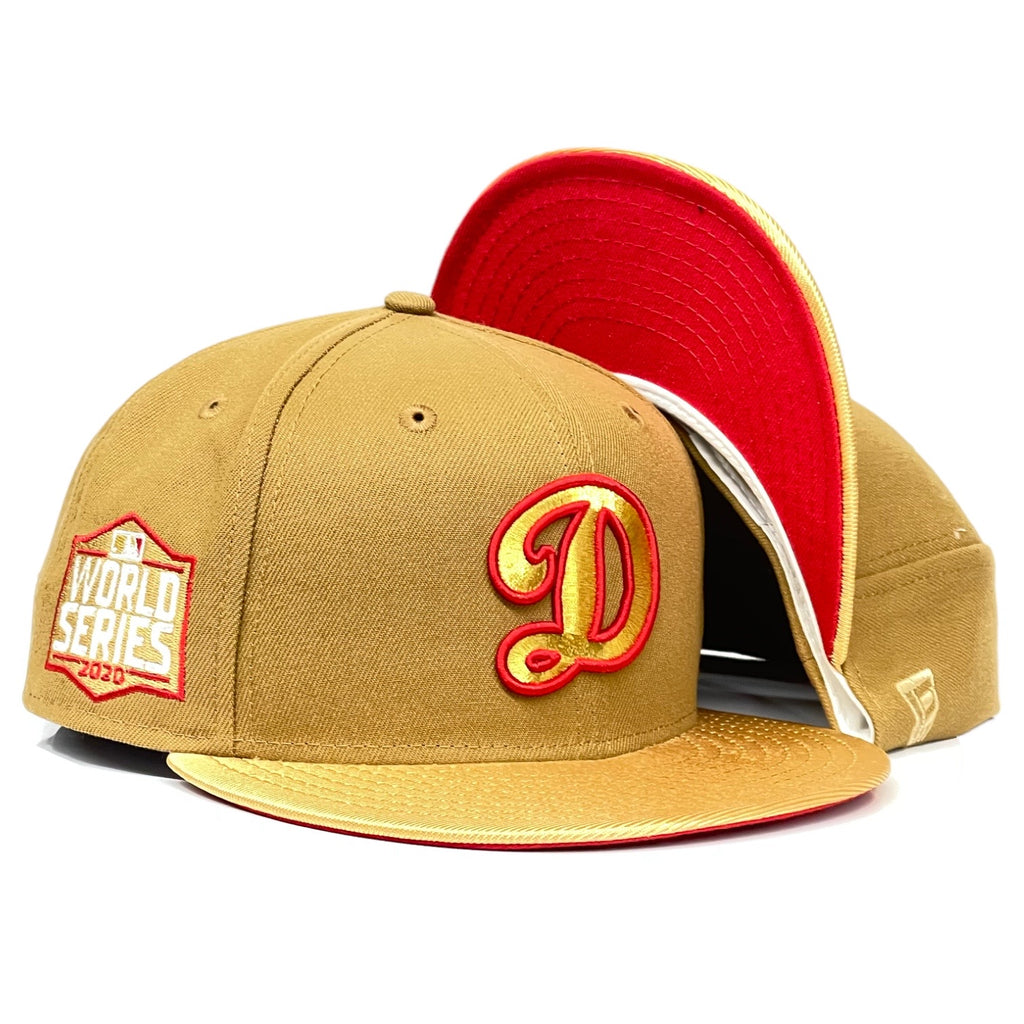 Los Angeles Dodgers "Streetfighter Pack" (Dhalsim) New Era 59Fifty Fitted - Wheat / Gold