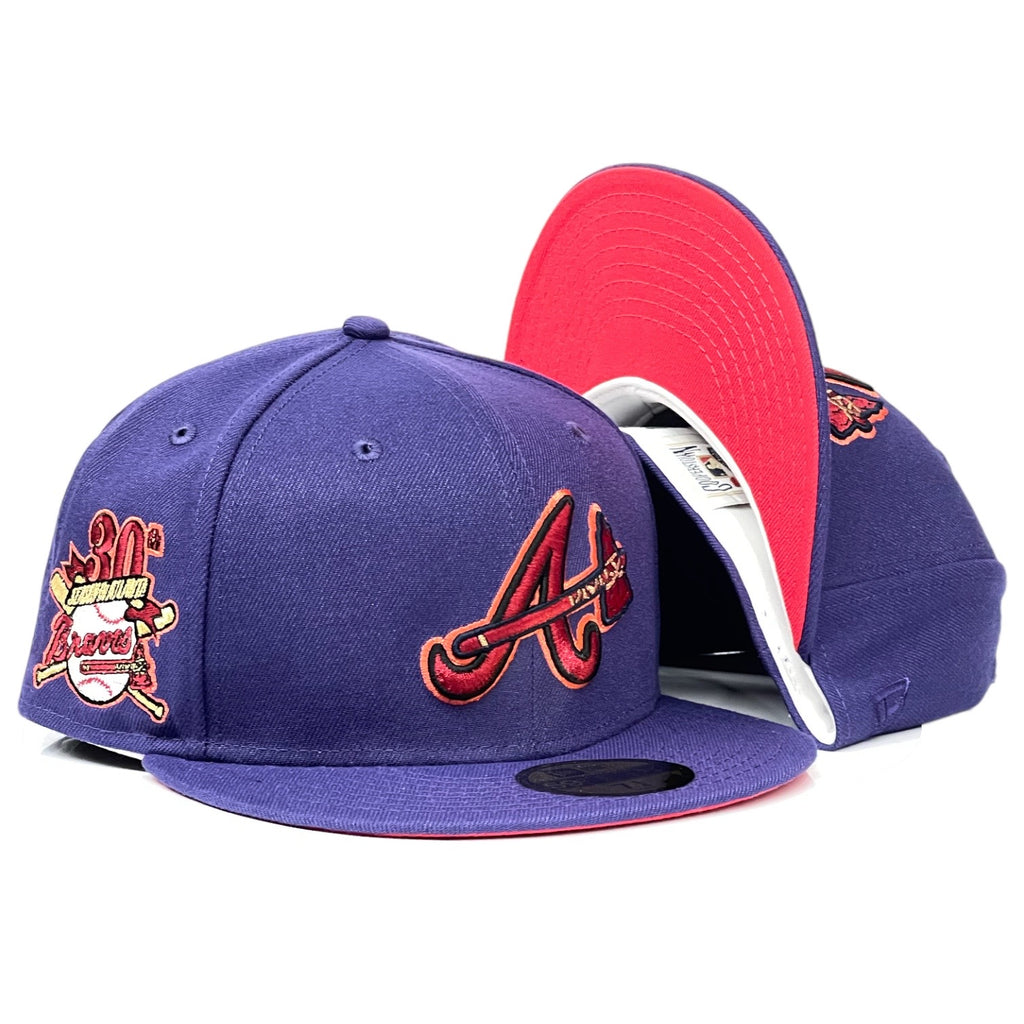 Atlanta Braves "Streetfighter Pack" (Akuma) New Era 59Fifty Fitted - Orchid