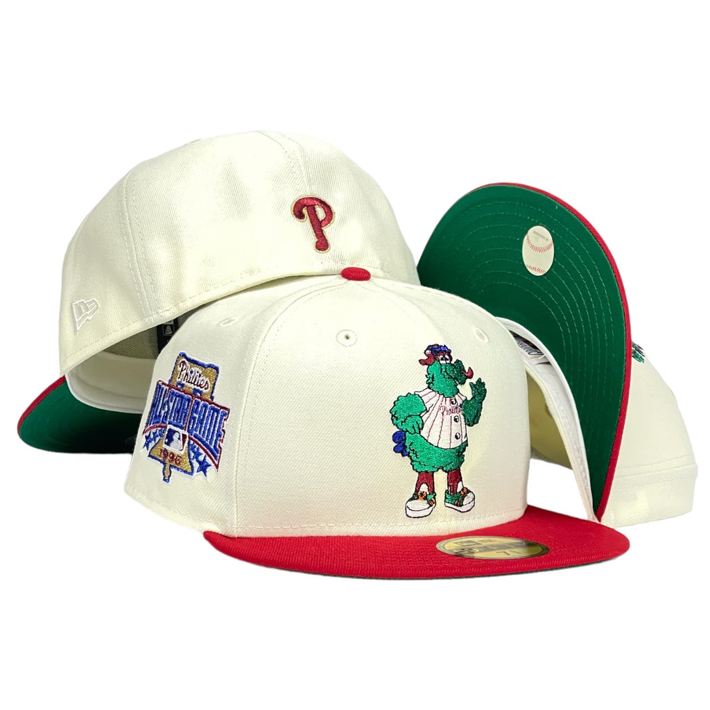 Philadelphia Phillies Phanatic 1996  ASG Side Patch New Era 59Fifty Fitted hat - Chrome White/Red