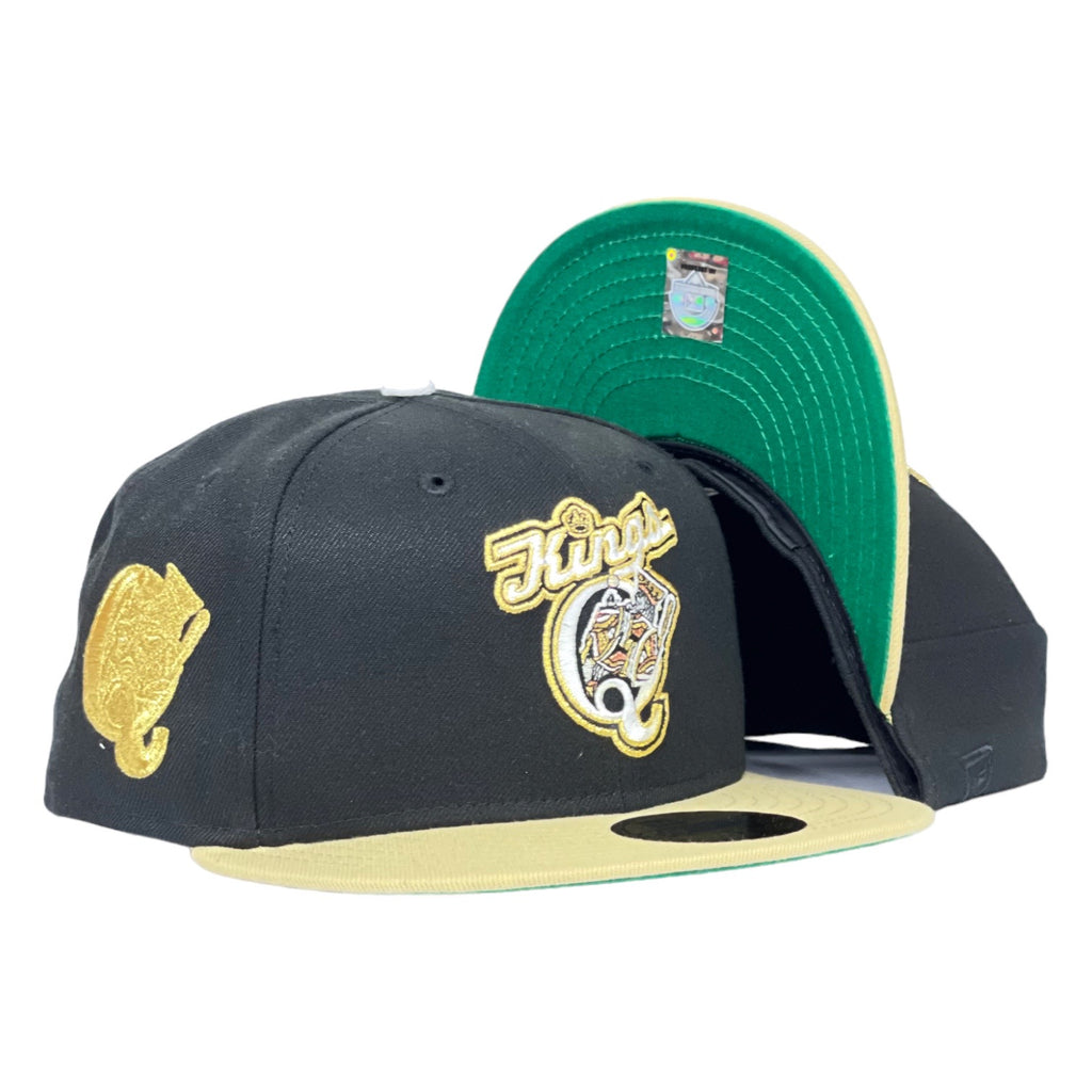 Queens Kings "Snapifornia Love" (Casino Hook) New Era 59FIFTY Fitted Hat - Blac / Vegas Gold