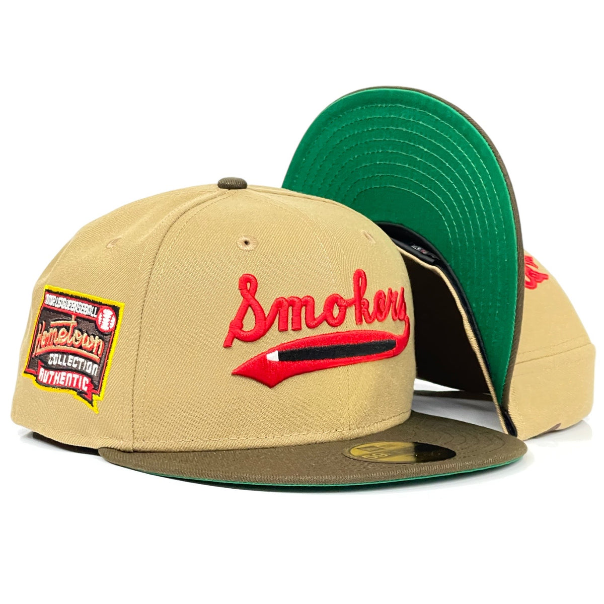 Tampa Smokers New Era 59Fifty Fitted Hat Khaki / Walnut Prociety