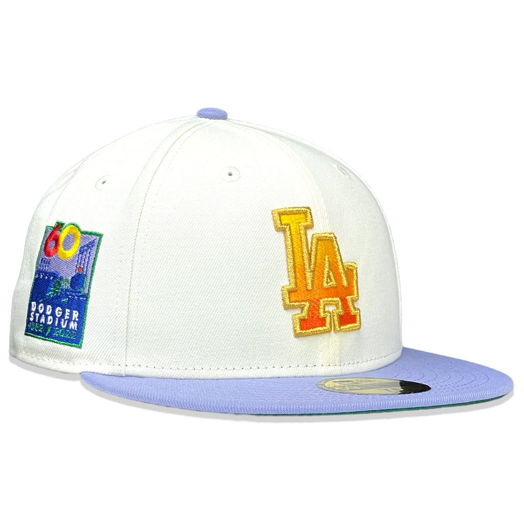 Los Angeles Dodgers 60th Anniversary "Chef Lotas" New Era 59Fifty Fitted - Chrome White / Lavender