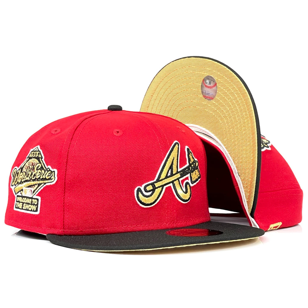 Atlanta Braves 1996 World Series "Dual Threat Beast" New Era 59Fifty Fitted - Red / Black