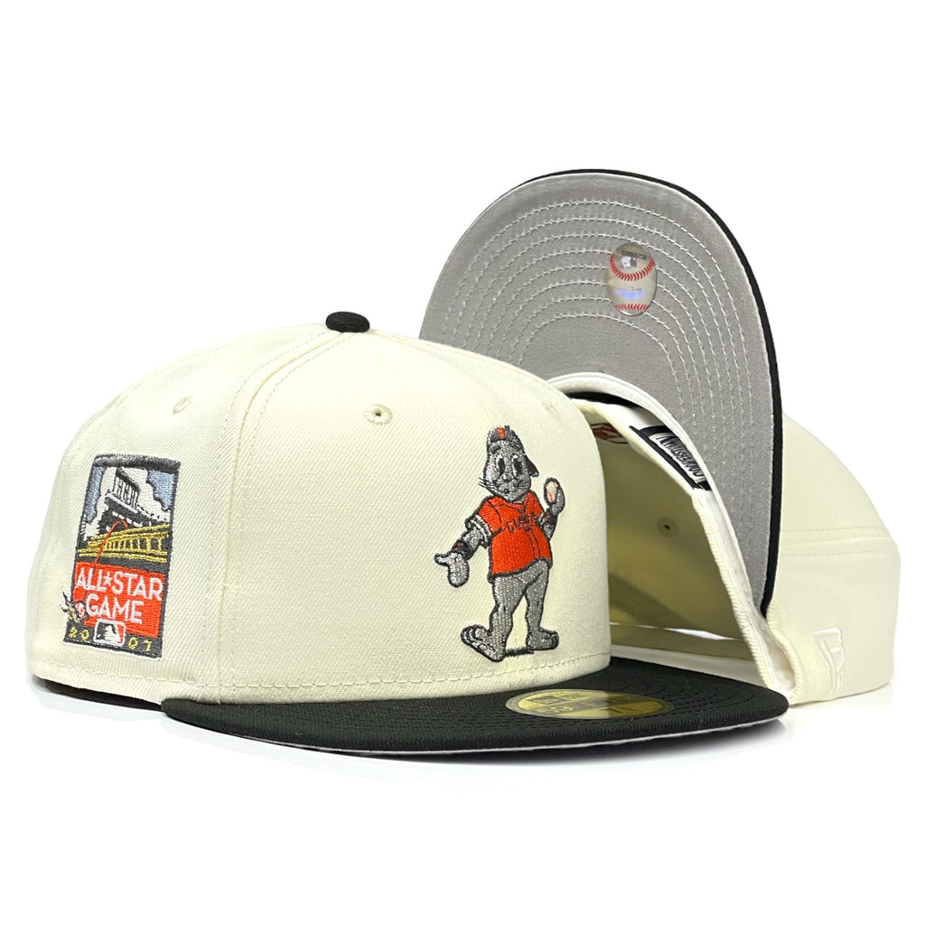 San Francisco Giants Lou Seal "Mascot Pack 2.0" New Era 59Fifty Fitted Hat - Chrome White / Black