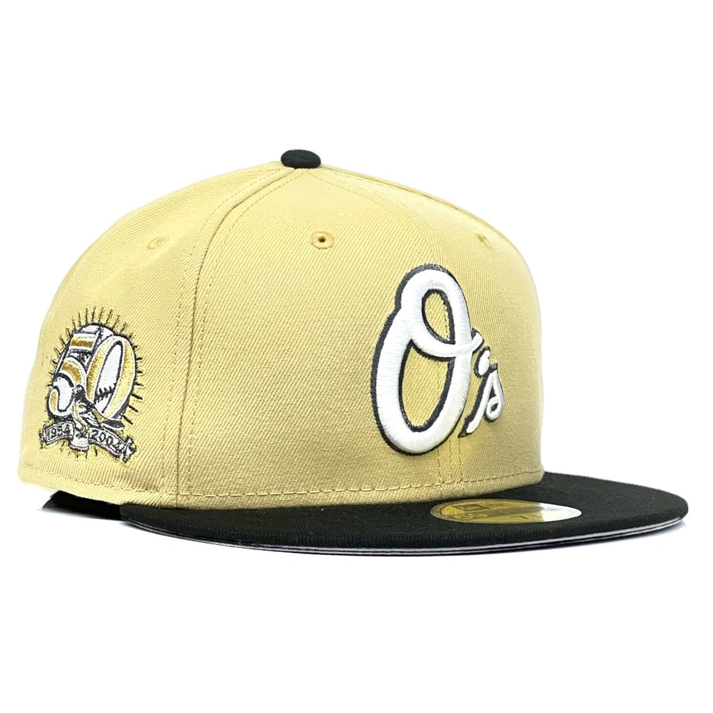 Baltimore Orioles "Southern Aux Pack" 59Fifty Fitted Hat - Vegas Gold / Black