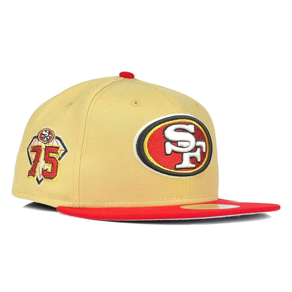 San Francisco 49ers 75th Anniversary New Era 59Fifty Fitted Hat