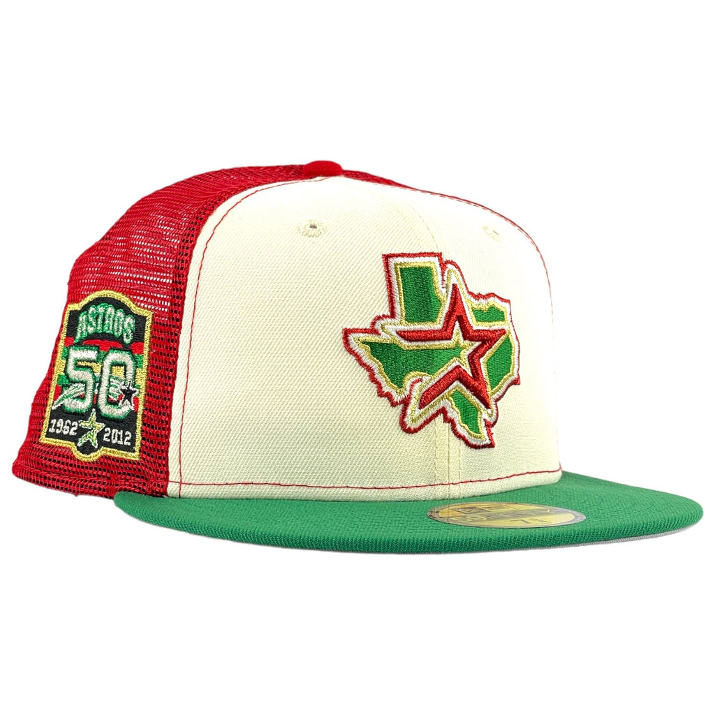 Houston Astros Mexico Theme Trucker New Era 59Fifty Fitted Hat Cap Summit Pack