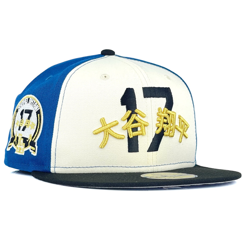 Los Angeles Dodgers Shohei Ohtani "Team Hokkaido" New Era 59Fifty Fitted Hat - Seashore Blue / Chrome White / Black