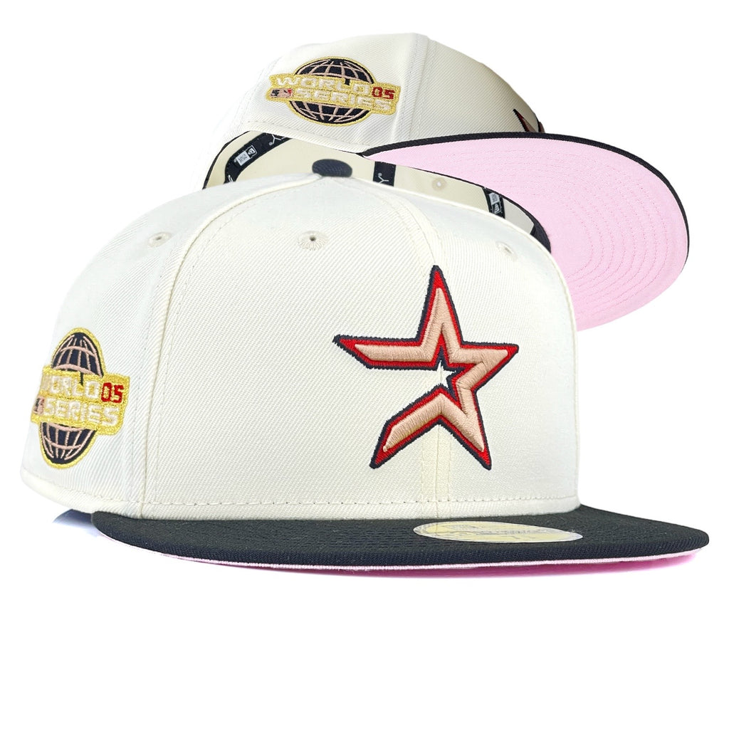 Houston Astros “Pinky ‘Stros” New Era 59Fifty Fitted Hat - Chrome White / Black