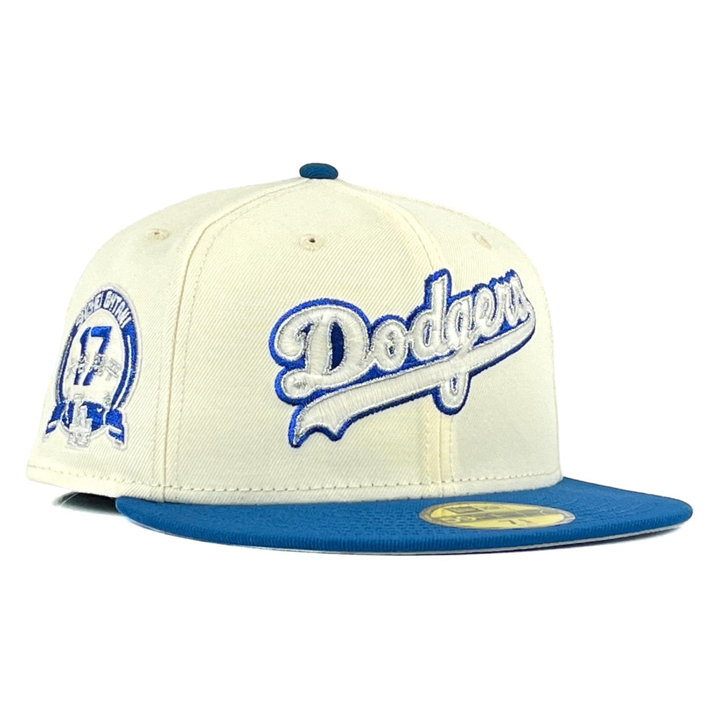 Los Angeles Dodgers "Dual Threat Shotime" New Era 59Fifty Fitted- Chrome/Seashore Blue