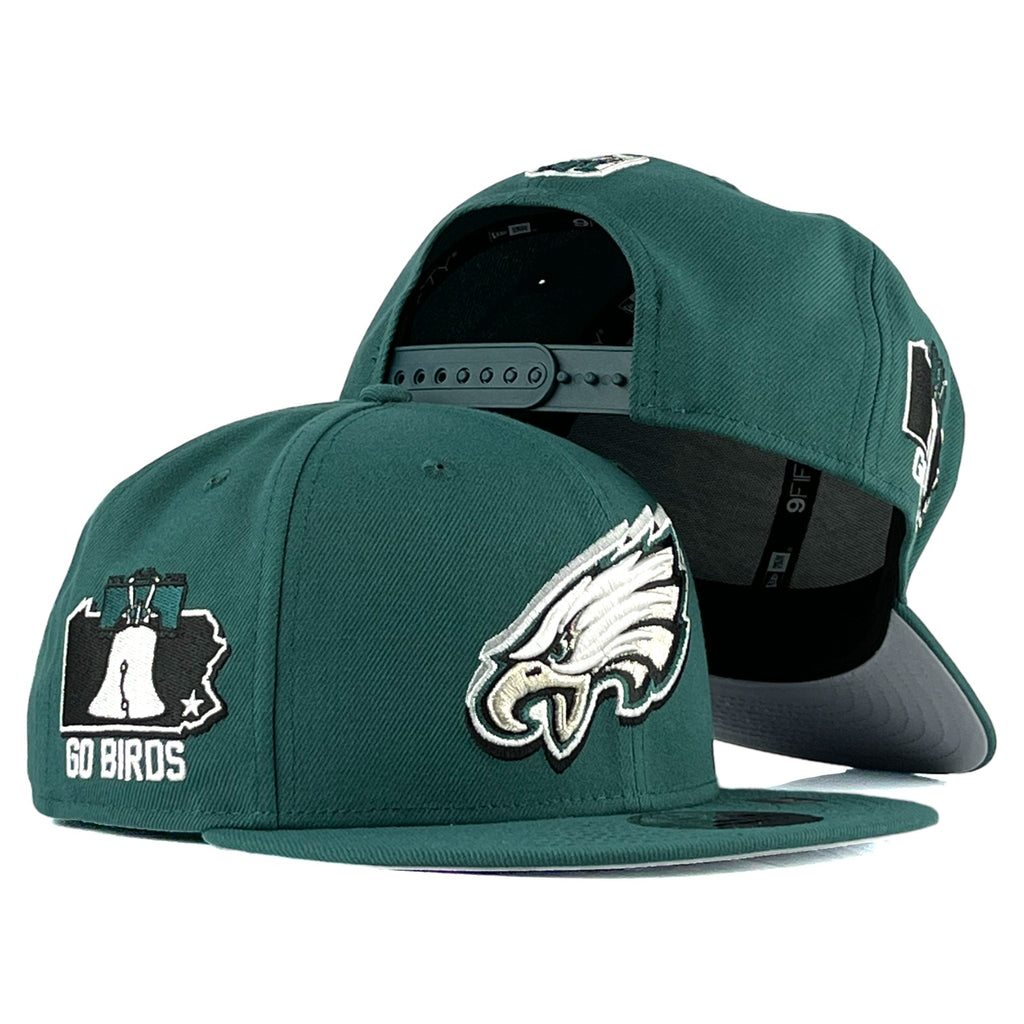 Philadelphia Eagles 2024 NFL Draft New Era 9Fifty Snapback Hat -Green