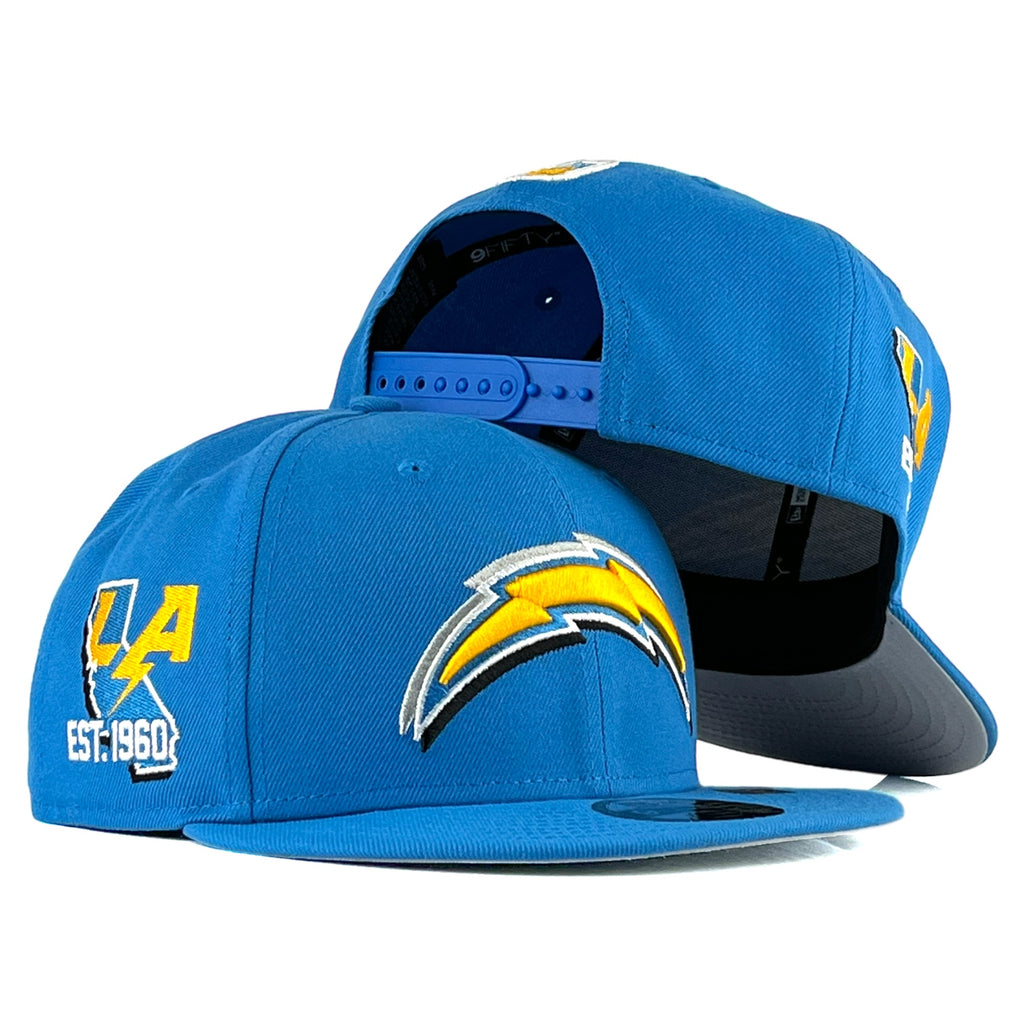 Los Angeles Chargers 2024 NFL Draft New Era 9Fifty Snapback Hat - Powder Blue