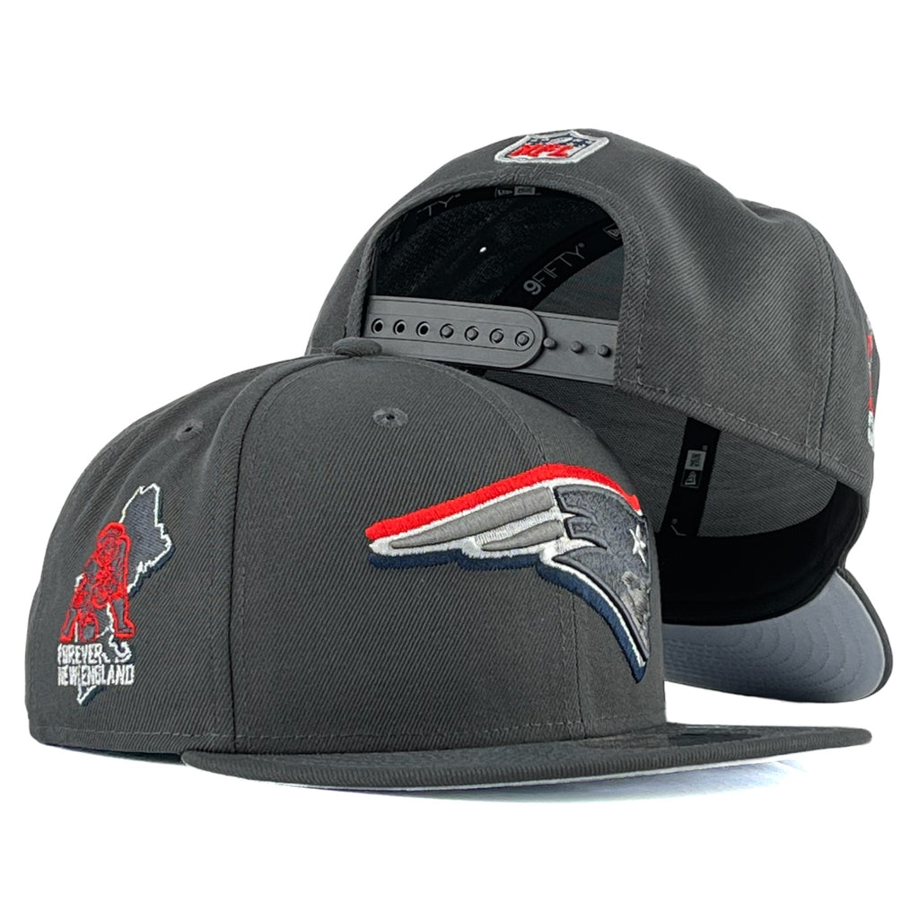 New England Patriots 2024 NFL Draft New Era 9Fifty Snapback Hat - Charcoal Grey