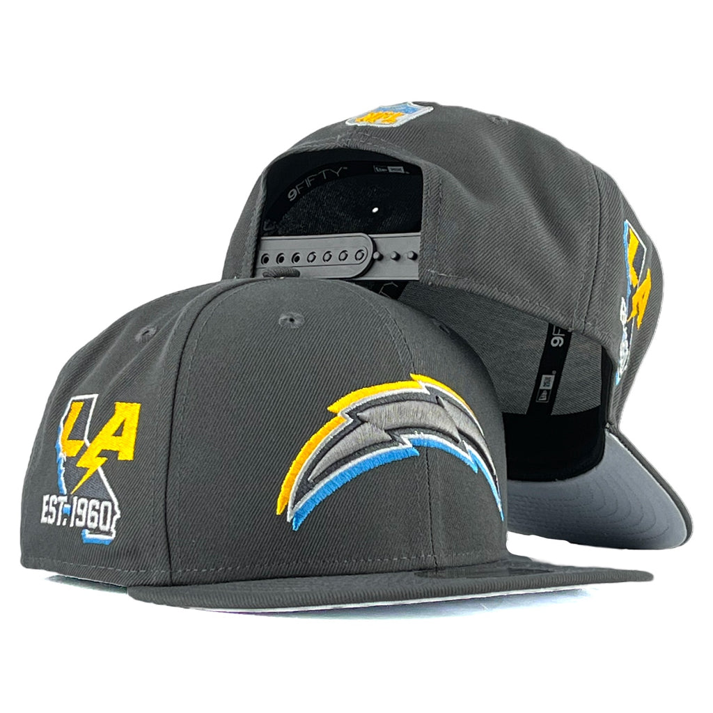 Los Angeles Chargers 2024 NFL Draft New Era 9Fifty Snapback Hat - Charcoal Grey