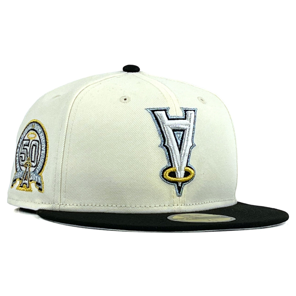 Los Angeles Angels "Krownz2Prociety" New Era 59Fifty Fitted-Blue Chrome White/Black