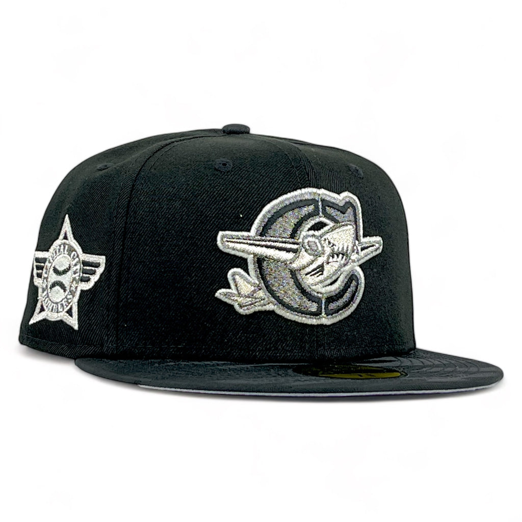 Capital City Bombers New Era 59Fifity Fitted Hat- Black Crown/Black Camo Visor