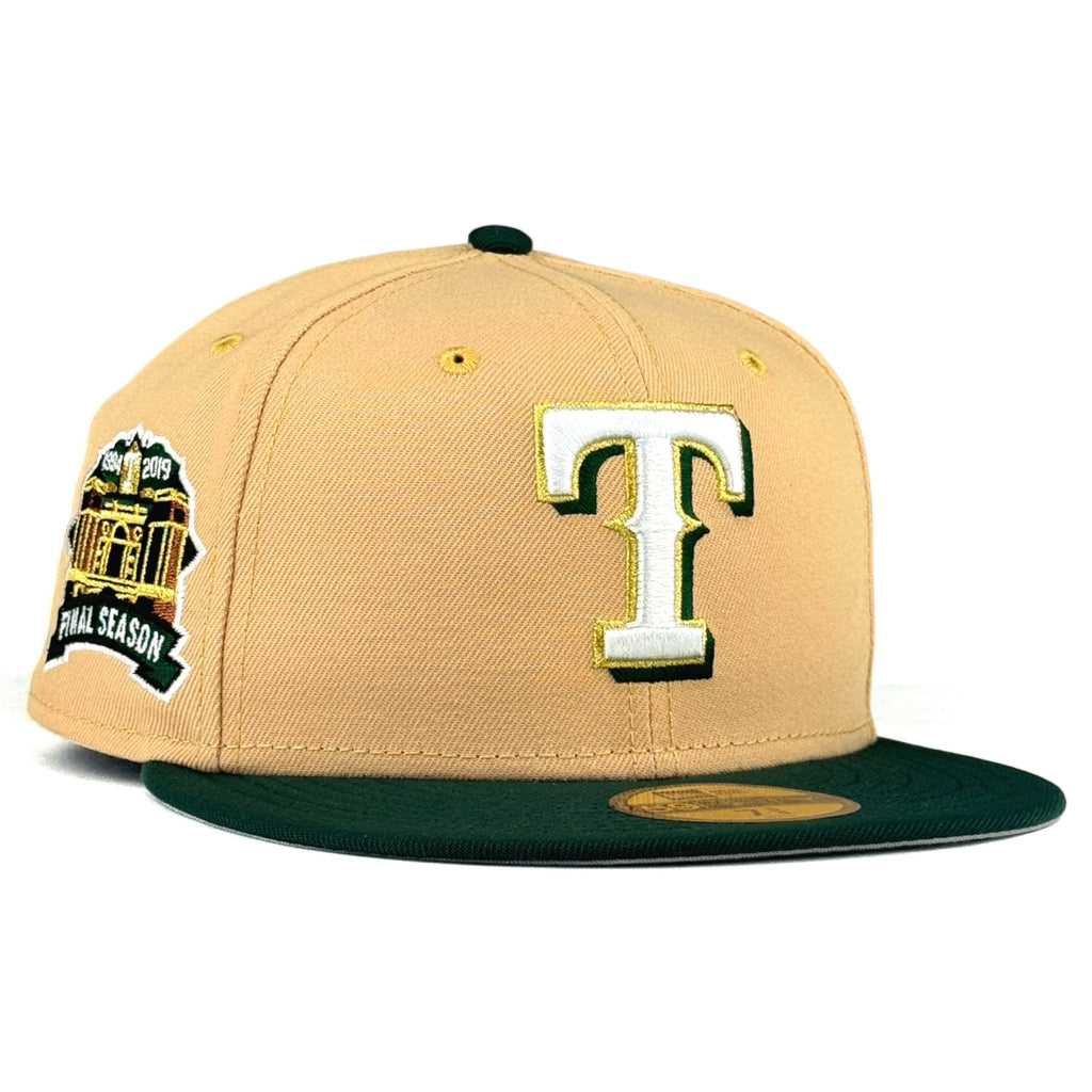 Texas Rangers "Master of Elements Pack" New Era 59Fifty Fitted hat - Candy Pecan / Dark Green