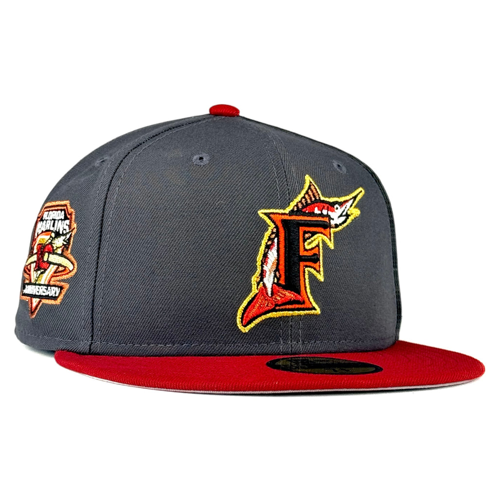 Flordia Marlins "Master of Elements Pack" New Era 59Fifty Fitted hat - Graphite / Cardinal