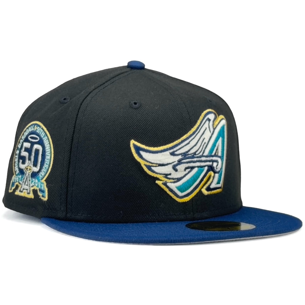 Anaheim Angels “K2P CAP SUMMIT PACK” New Era 59Fifty Fitted Hat - Black / Navy