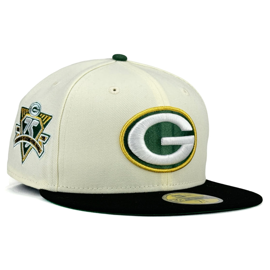 Green Bay Packers “K2P NFL SUNDAY” New Era 59Fifty Fitted Hat - Chrome White / Black