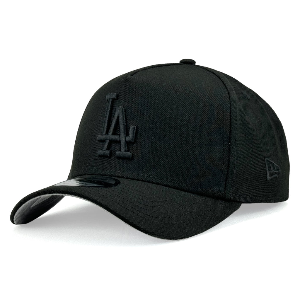 Los Angeles Dodgers New Era 9Forty A-Frame Snapback - Black on Black