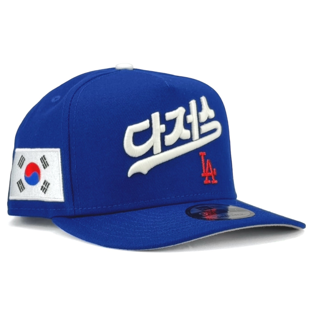 Los Angeles Dodgers "Korean Script" New Era 9Fifty A-Frame Snapback Hat - Blue