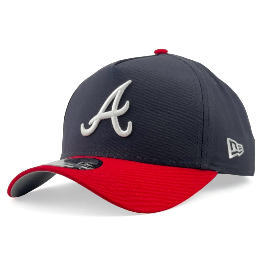 Atlanta Braves New Era 9Forty A-Frame Snapback - Navy