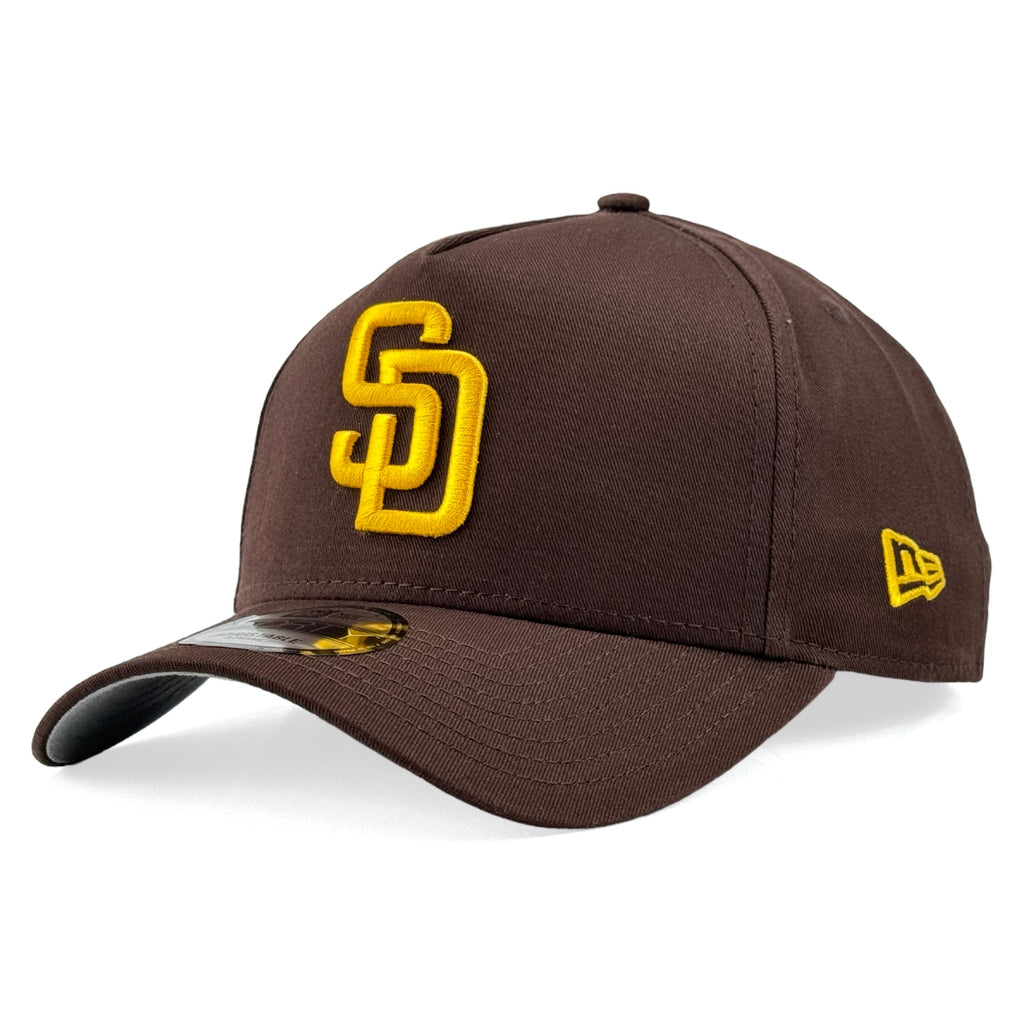 San Diego Padres New Era 9Forty A-Frame Snapback - Brown