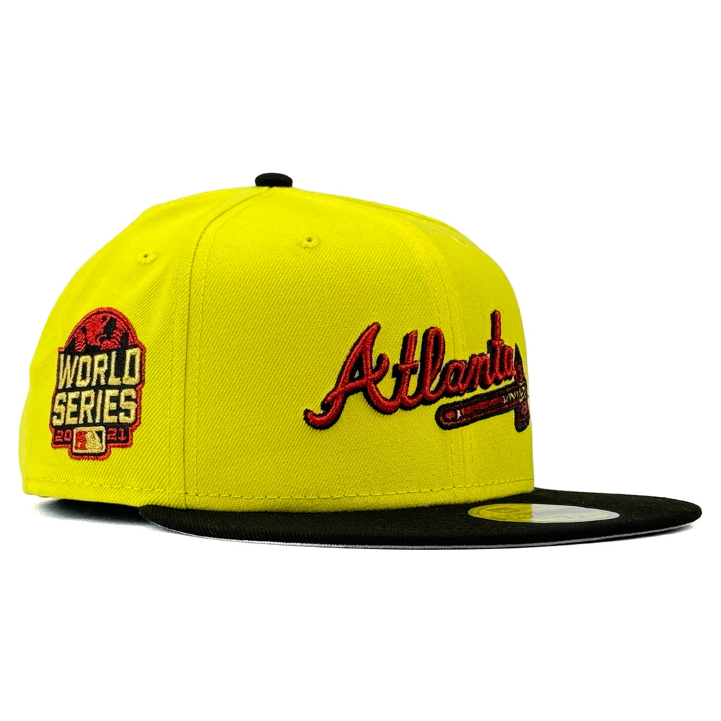 Atlanta Braves “La Bastia” New Era 59Fifty Fitted Hat - Yellow / Black