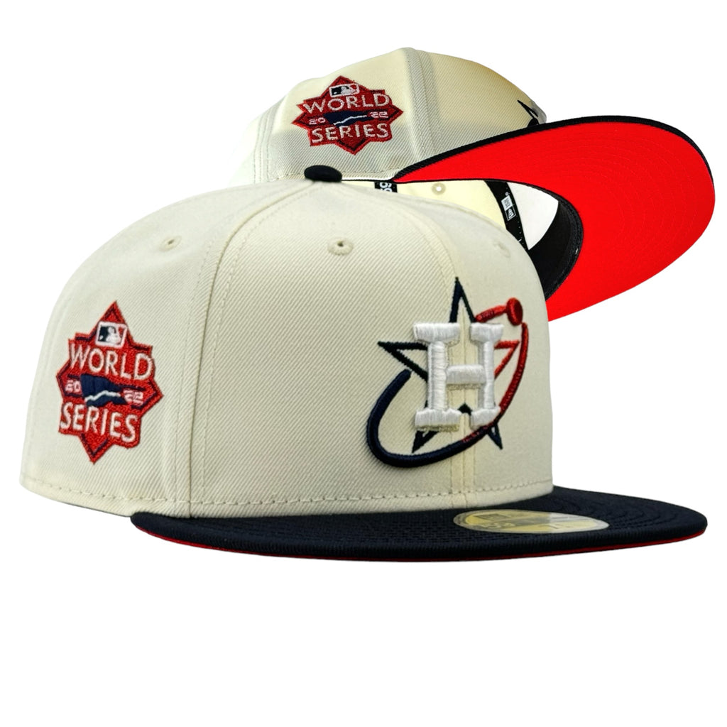 Houston Astros “Liberty Whiteout” New Era 59Fifty Fitted Hat - Chrome White / Navy