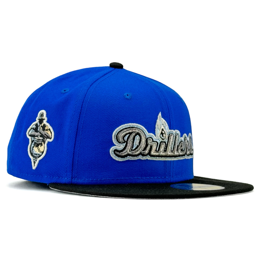 Tulsa Drillers “Drillville Drillerz” New Era 59Fifty Fitted Hat - Bead Blue / Black