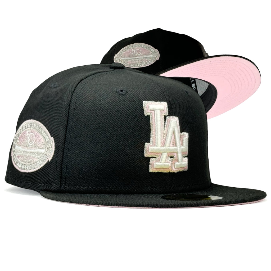 Los Angeles Dodgers “Pink Venom” New Era 59Fifty Fitted Hat - Black / Black