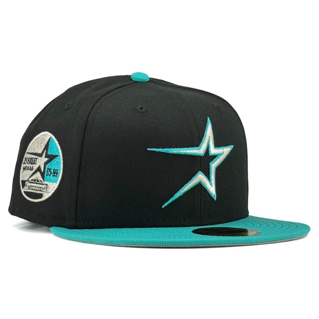 Houston Astros "Tiffany" New Era 59Fifty Fitted Hat - Black / Tiffany