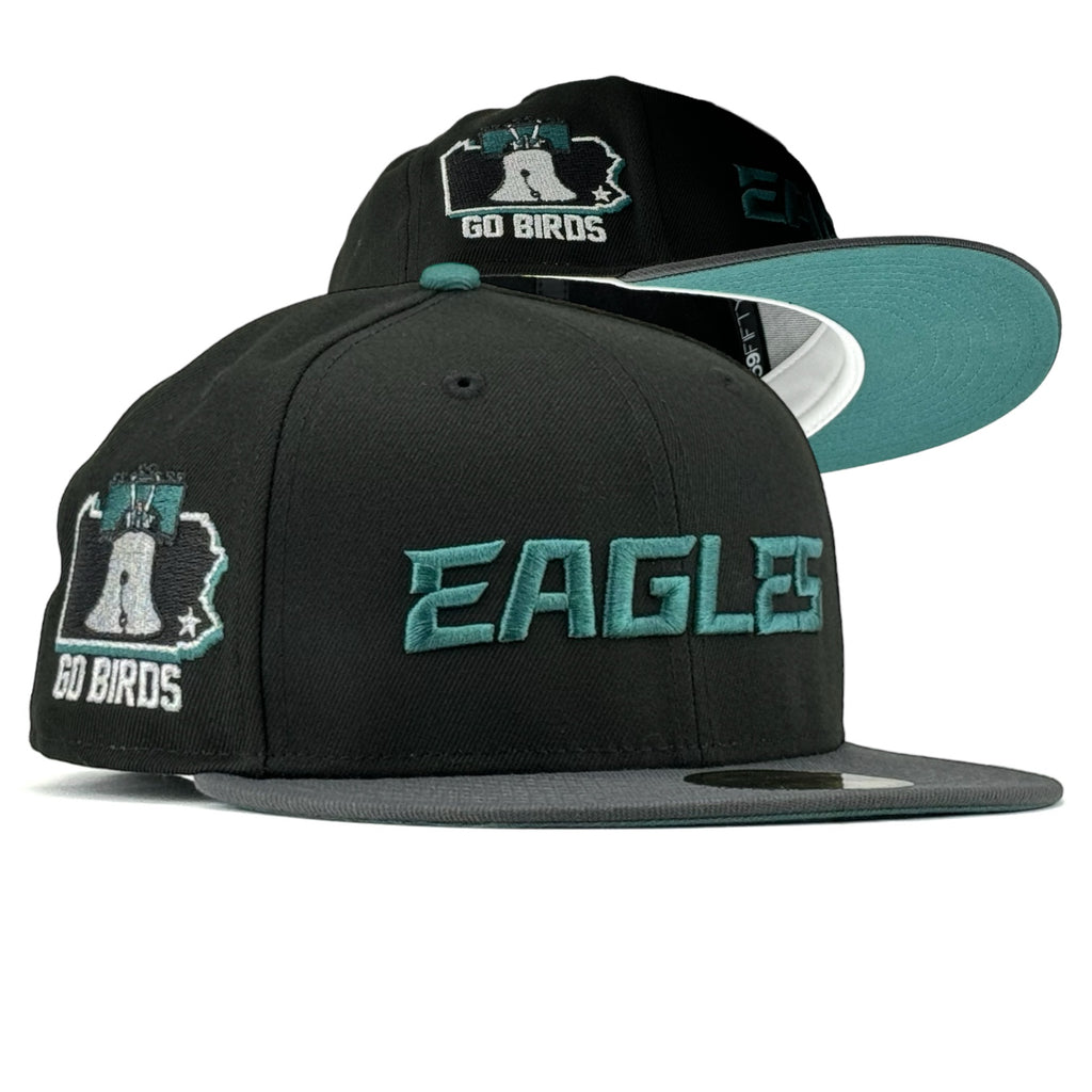 Philadelphia Eagles “NFL SUNDAY” New Era 59Fifty Fitted Hat - Black / Grey