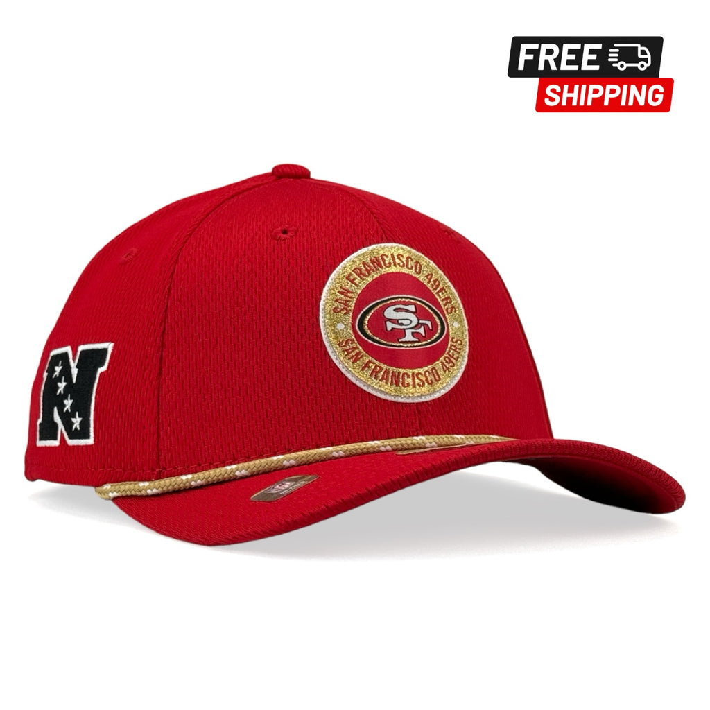 San Francisco 49ers Red New Era 2024 Sideline 9SEVENTY Stretch-Snap Hat - Scarlet