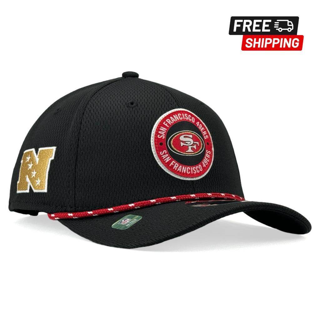 San Francisco 49ers Black New Era 2024 Sideline 9SEVENTY Stretch-Snap Hat - Black