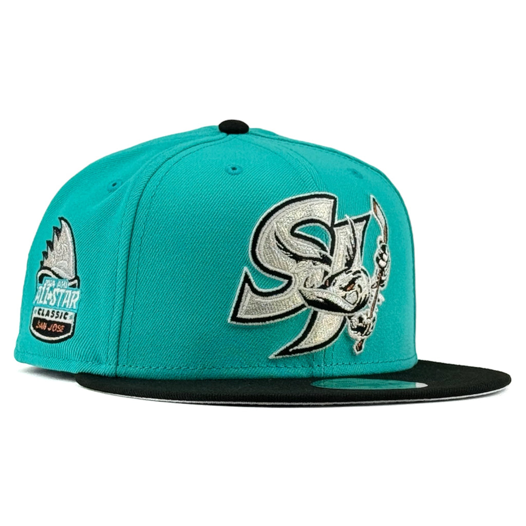 San Jose Barracudas  "Face Off Pack”  New Era 59Fifty Fitted Hat - Teal / Black