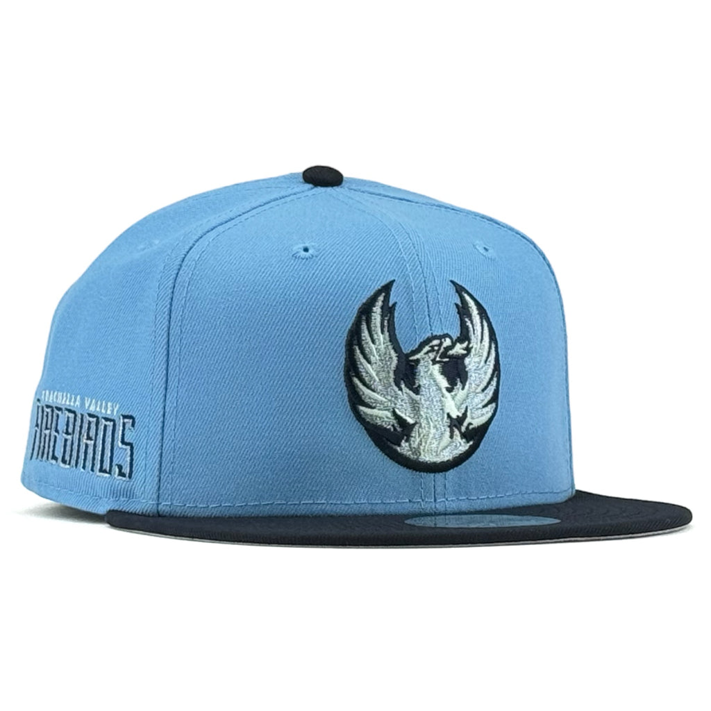 Coachella Valley Firebirds "Face Off Pack” New Era 59Fifty Fitted Hat - Baby Blue / Black