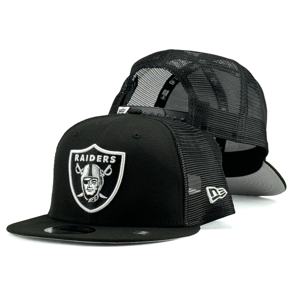 Las Vegas Raiders New Era 9Fifty Basic Trucker Mesh Snapback