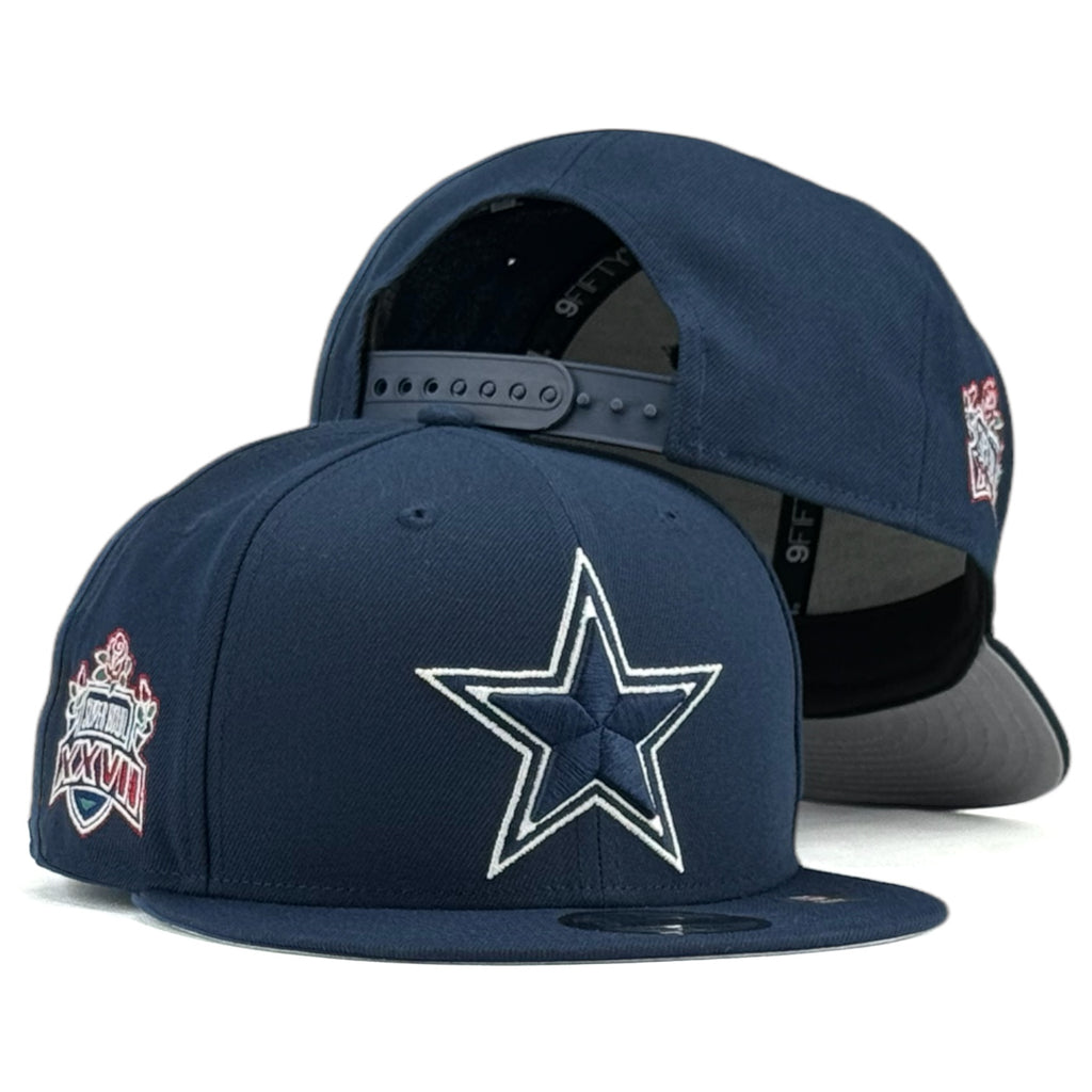 Dallas Cowboys Super Bowl XXVII Side Patch New Era 9Fifty Snapback - Navy